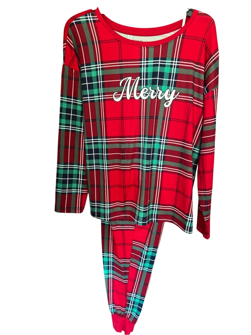 Merry Red Plaid Pajama Set size Medium